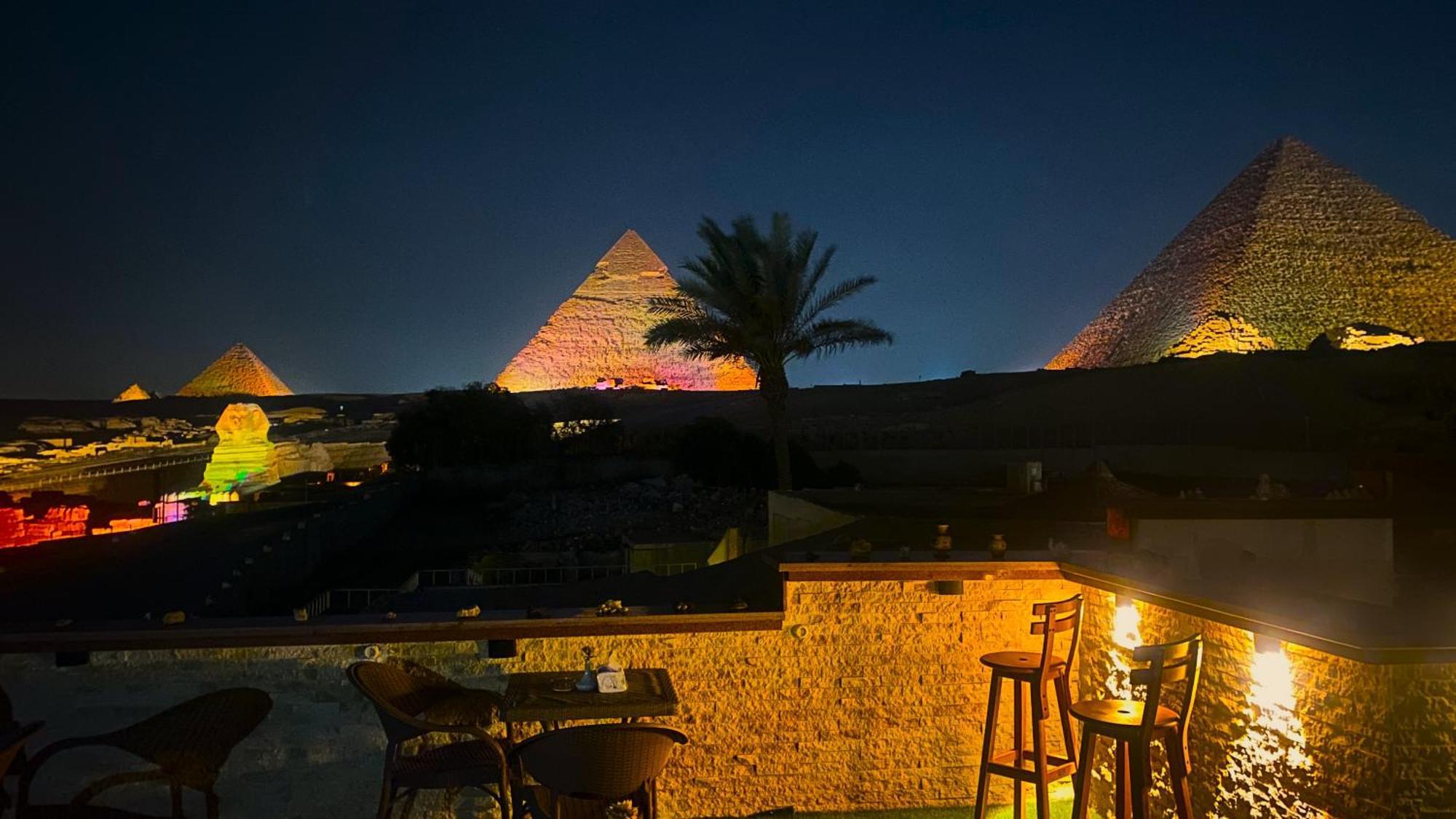 Seven Pyramids Panoramic View Inn Kafret el-Gabal Dış mekan fotoğraf