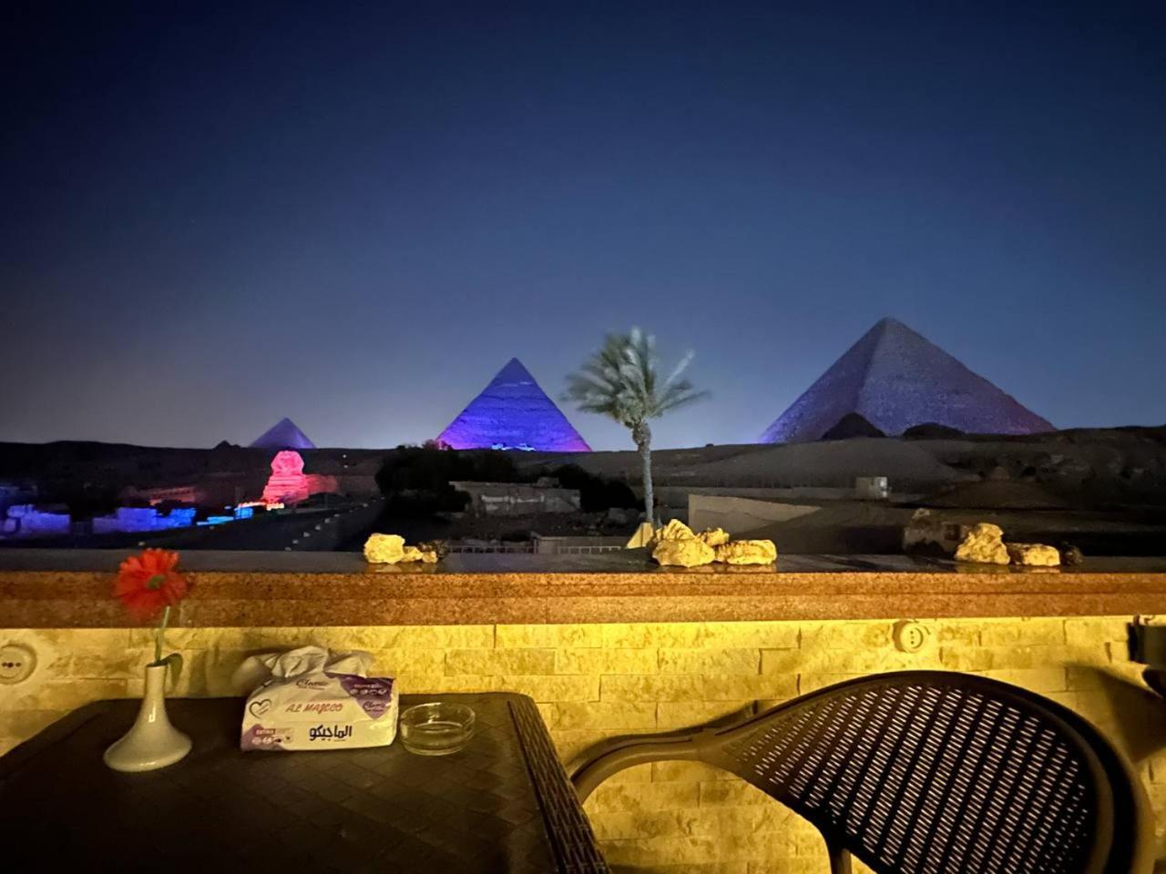 Seven Pyramids Panoramic View Inn Kafret el-Gabal Dış mekan fotoğraf