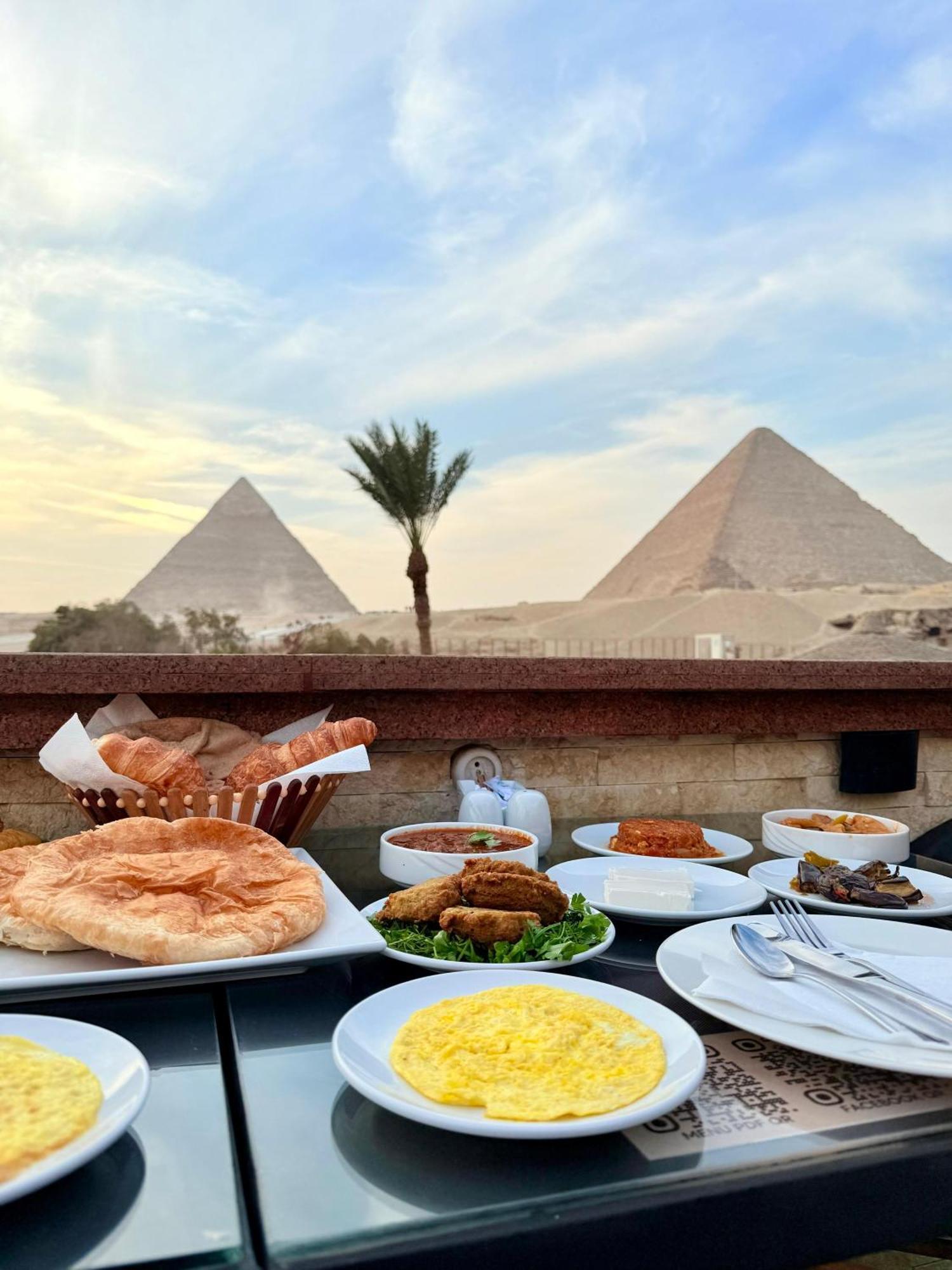 Seven Pyramids Panoramic View Inn Kafret el-Gabal Dış mekan fotoğraf