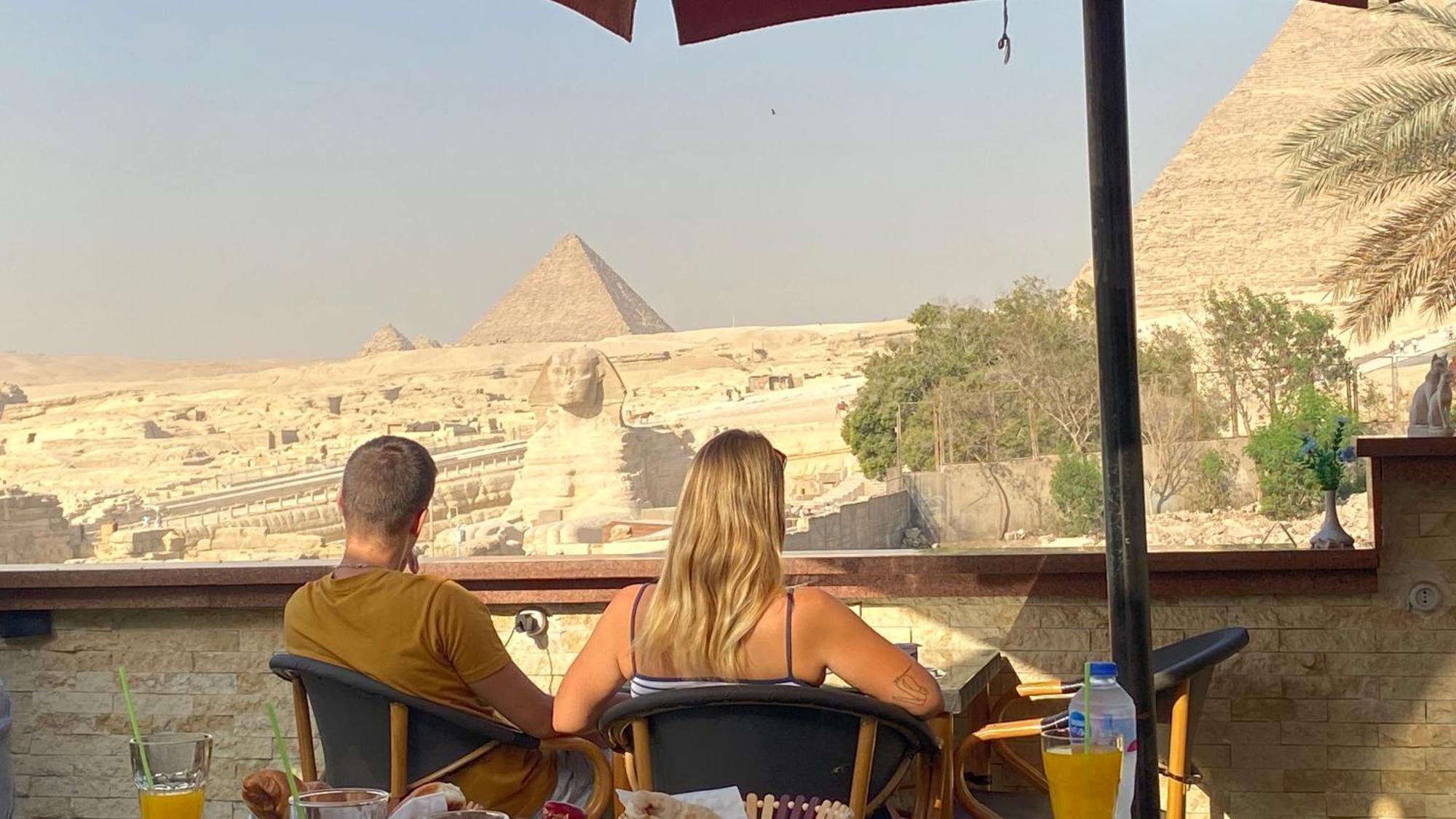 Seven Pyramids Panoramic View Inn Kafret el-Gabal Dış mekan fotoğraf